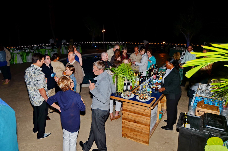 Poolside bartending at Abaco Beach Resort